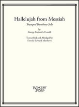 HALLELUJAH FROM MESSIAH TRUMPET OR TROMBONE cover